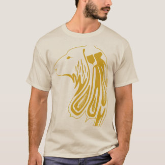 Golden Tribal Varg Head - Luxury Animal Design T Shirt