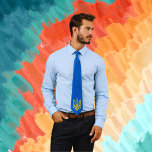 Golden Trident of Ukraina Blue Slips<br><div class="desc">Golden Trident i Ukraina Blåhalsen slips</div>