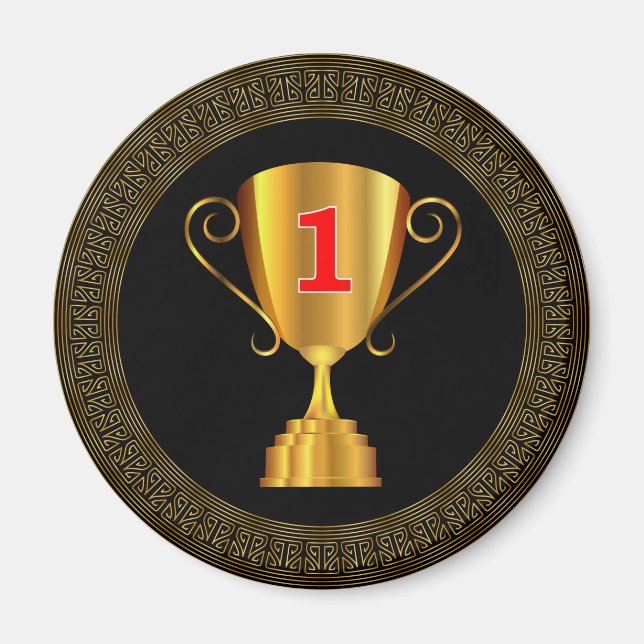 Golden trophy kopp magnet (Framsidan)