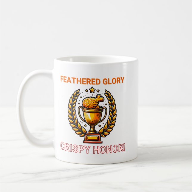 Golden Trophy with Chicken Drumstick Kaffemugg (Vänster)