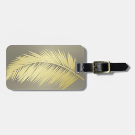 Golden Tropical Handflatan löv Bagagebricka