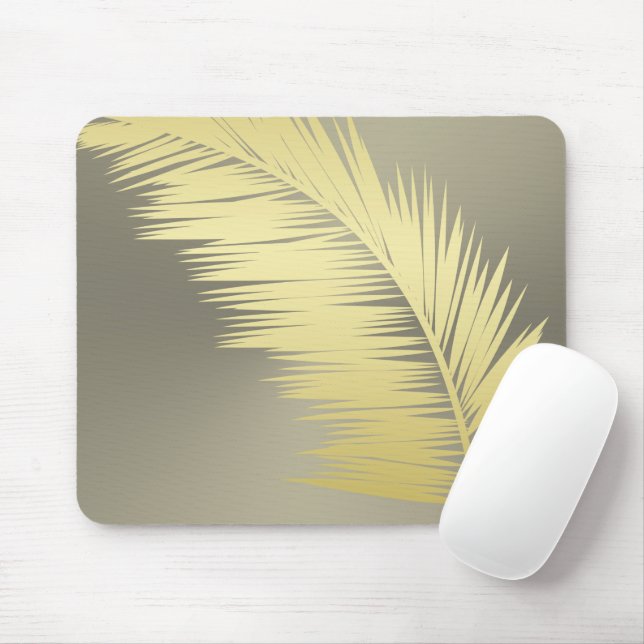 Golden Tropical Handflatan löv Musmatta (Med mus)