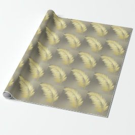 Golden Tropical Handflatan löv Presentpapper