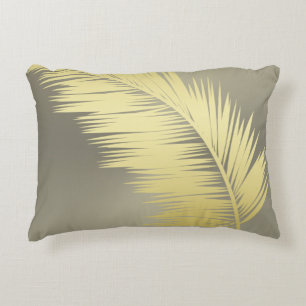 Golden Tropical Handflatan löv Prydnadskudde