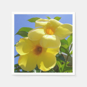 Golden Trumpet Flowers I Pappersservett