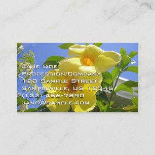 Golden Trumpet Flowers I Visitkort