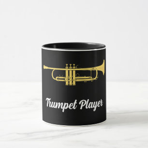 Golden Trumpet Music Player Mugg
