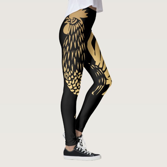 Golden Tupp År 2017, svart baljväxter Leggings (Höger)