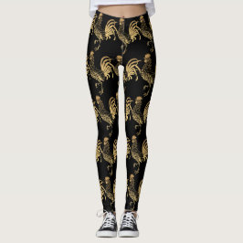 Golden Tupp Year Zodiac Birthday Black L2 Leggings