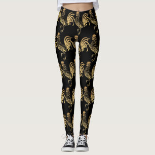 Golden Tupp Year Zodiac Birthday Black L2 Leggings