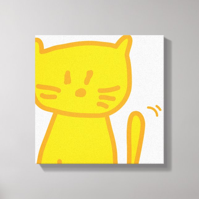 Golden Tur Cat Doodle Canvastryck (Framsida)