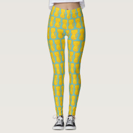 Golden turdule Cat doodle Leggings