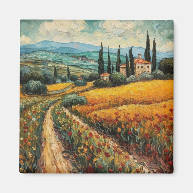 Golden Tuscany Dreams Magnet (Framsidan)