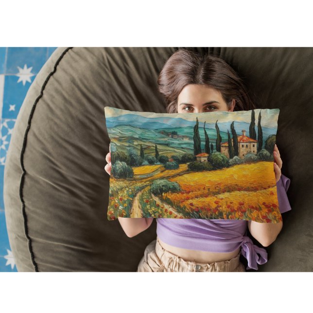 Golden Tuscany Dreams Prydnadskudde (Skapare uppladdad)