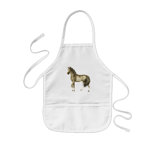 Golden Unicorn Apron Barnförkläde (Framsidan)