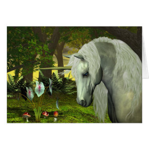 GOLDEN UNICORN BLANK-KORT HÄLSNINGSKORT