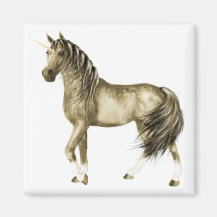 Golden Unicorn Magnet