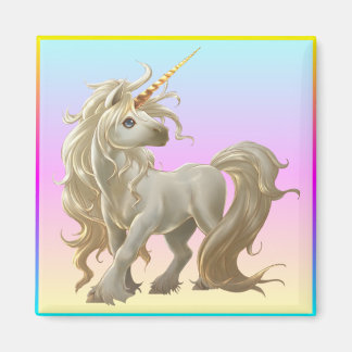 Golden Unicorn Magnet
