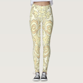 Golden Unicorn Patterned Leggings