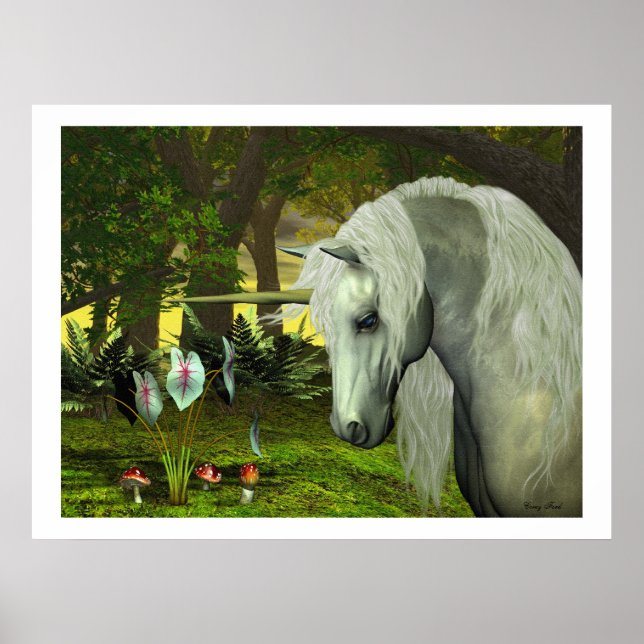GOLDEN UNICORN PRINT POSTER (Framsidan)