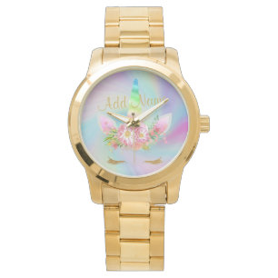 Golden Unicorn Rainbow Guld Watch Armbandsur