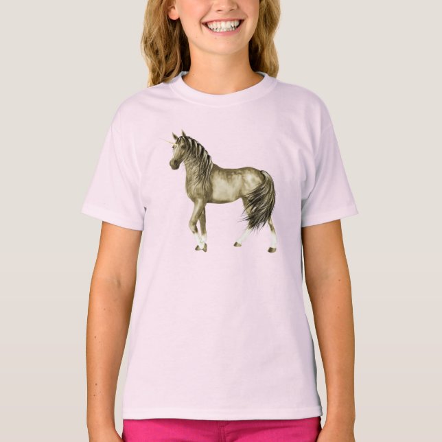 Golden Unicorn Shirt T-shirt (Framsida)