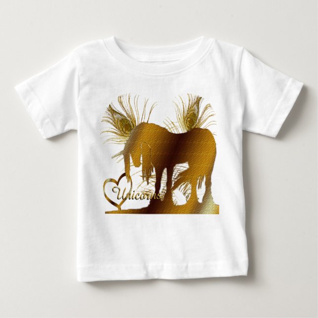 Golden Unicorn T Shirt (Framsida)