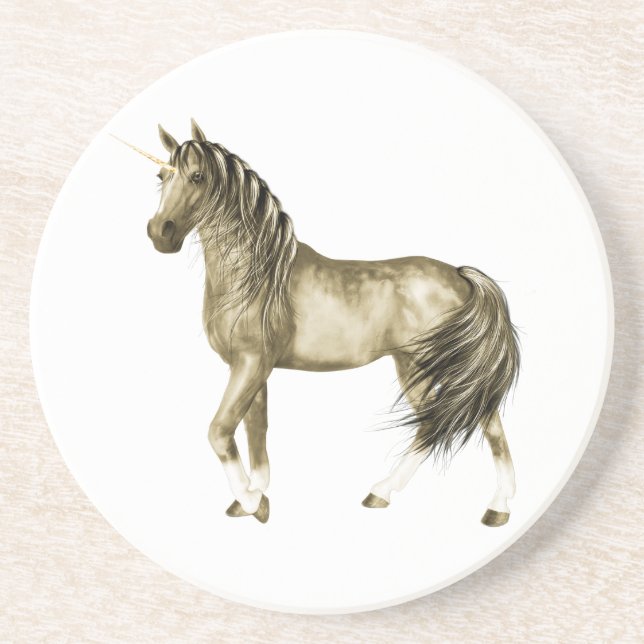 Golden Unicorn Underlägg Sandsten (Framsidan)