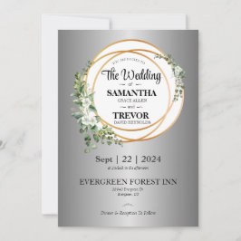 Golden Union som firar Kärlek & engagemanget Bröll Inbjudningar