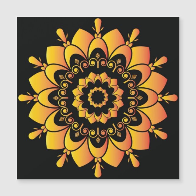 Golden Unique Mandala Design (Framsida)