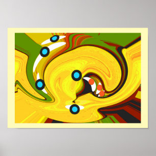 Golden väg art poster