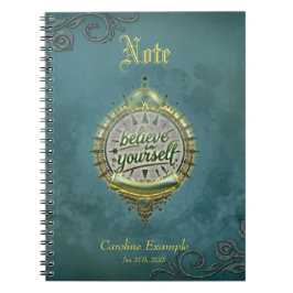 Golden Väg tror på dig själv. Anteckningsbok