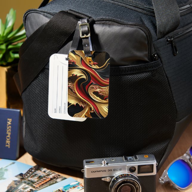 Golden Vågar Bagagebricka (Framsida & Baksida)