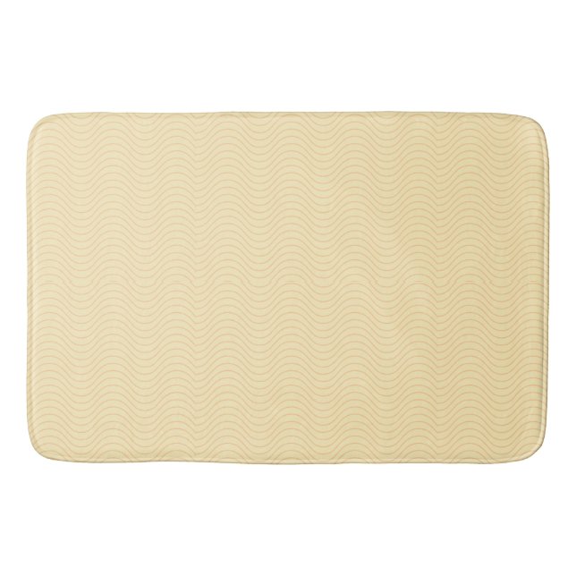 Golden vågar Bath mat Badrumsmatta (Framsidan)