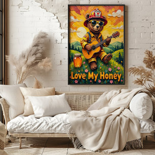 Golden Valley Guitar: Björns Blommigt Ballad Poster