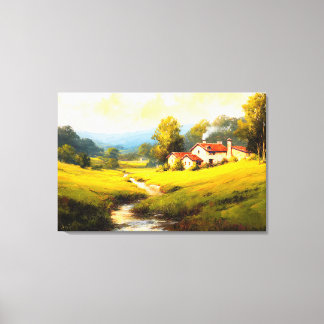 Golden Valley Homestead Canvastryck