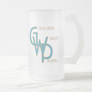 Golden Väster Pops frostigt monogrammat mugg