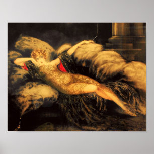 Golden Veil av Louis Icart Poster