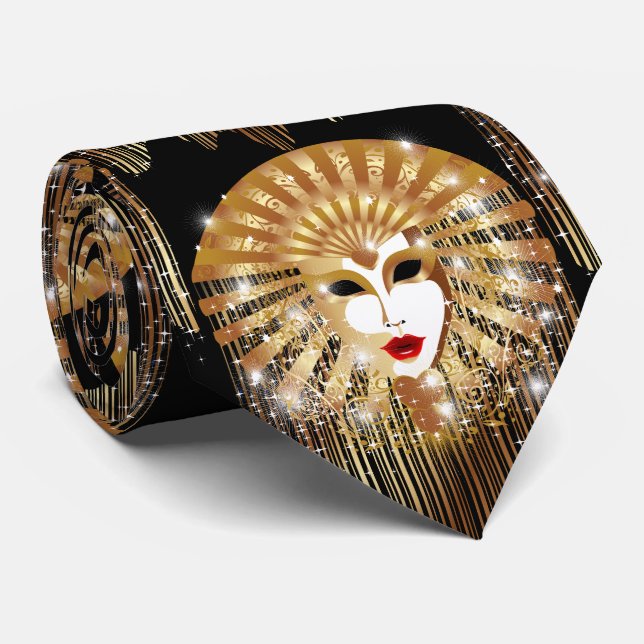 Golden Venice Carnival Party Mask Slips (Rullad)