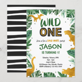 Golden Vild 1-dosinbjudan Inbjudningar