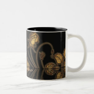Golden Vines Blommigt Mugg