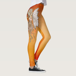 Golden vingar och blommande drömmar, magiska håret leggings