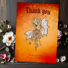 Golden vingar och blommande drömmar, magiska håret tack kort