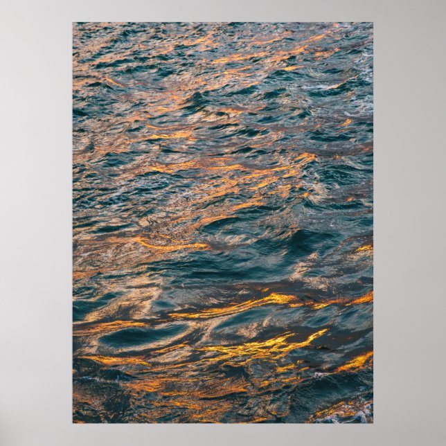 Golden Vinkarare vid Sunset - Reflection Ph för Oc Poster (Framsidan)
