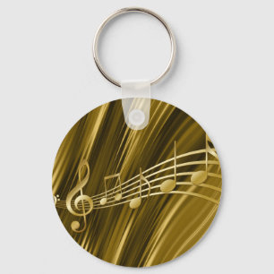Golden violin nyckel nyckelring