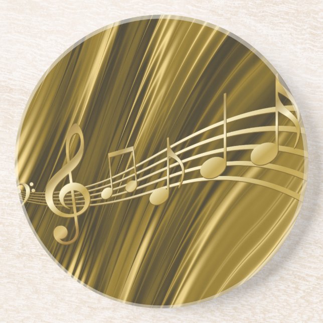 Golden violin nyckel underlägg sandsten (Framsidan)