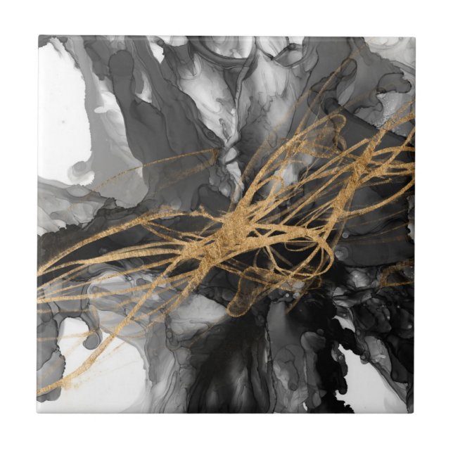 Golden Vortex I Kakelplatta (Framsidan)