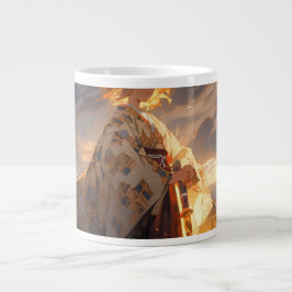 'Golden Warrior' Anime-Style Konstnärlig Mugg Jumbo Mugg