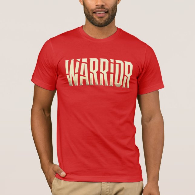 Golden Warrior - fetstil T-Shirt (Framsida)