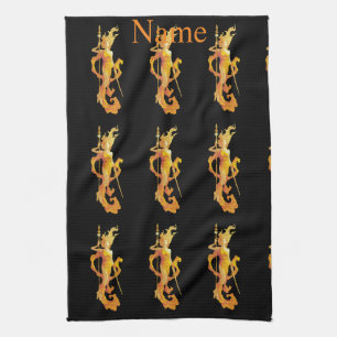 Golden Warrior Goddess Thunder_Cove Kökshandduk